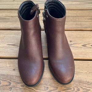 Sorel Danica Leather Women’s Ankle Booties Brown Sz 6.5